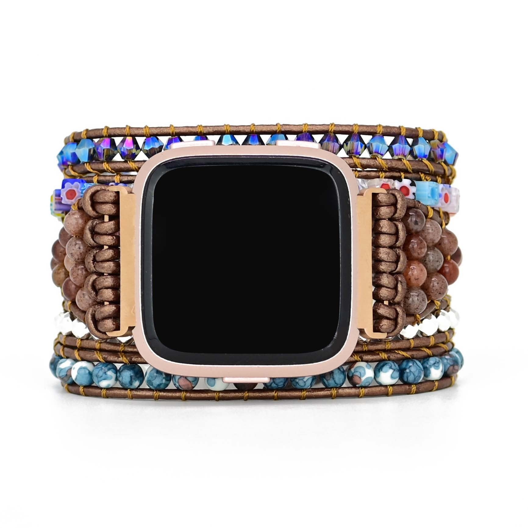 Bracelet de Montre Fitbit Versa 2 Énergie Azurée en Agate