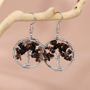 Boucles d'Oreilles Arbre de Vie Harmonie Divine