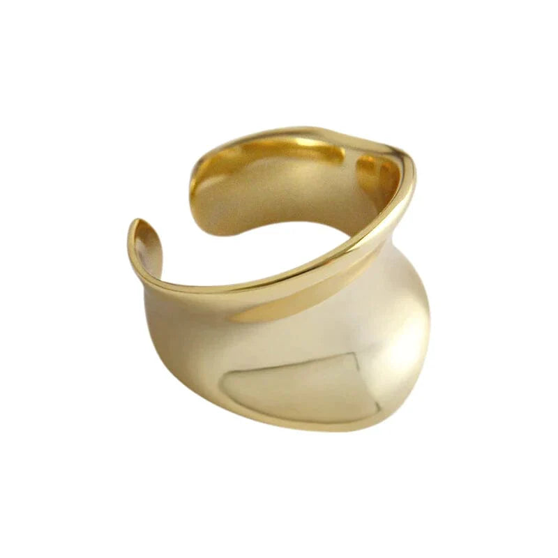 DELIA- Bague Concave Ultra Large