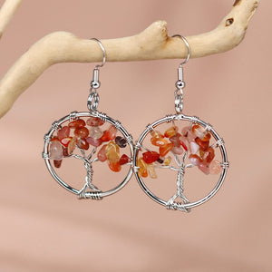 Boucles d'Oreilles Arbre de Vie Harmonie Divine