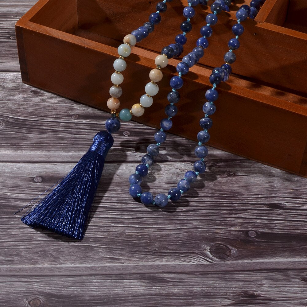 Collier Mala Ciel Bleu Apaisé