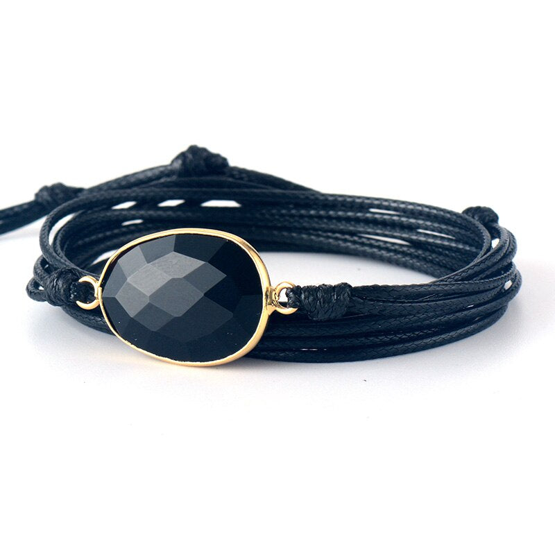 Bracelet Aura en Onyx Noir