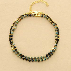 Collier Horizon Divin en Turquoise et Lapis-Lazuli