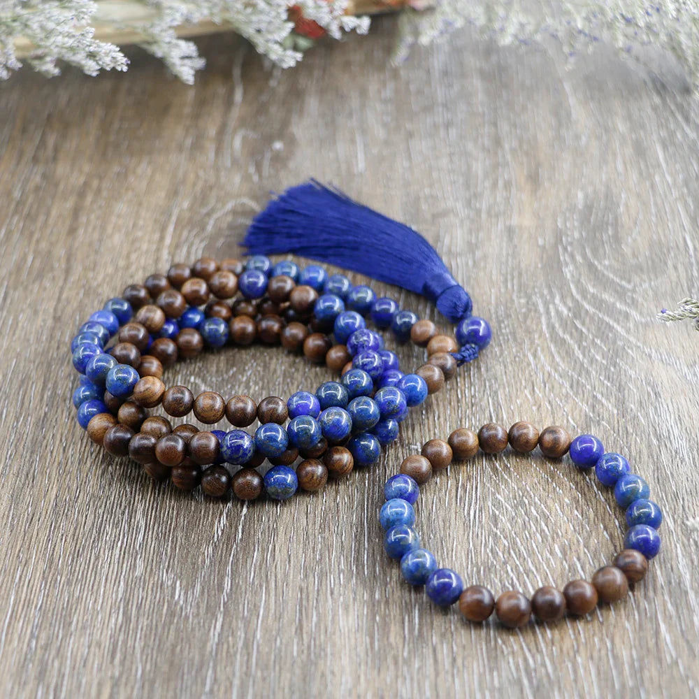 Ensemble Mystique Mala en Lapis-Lazuli