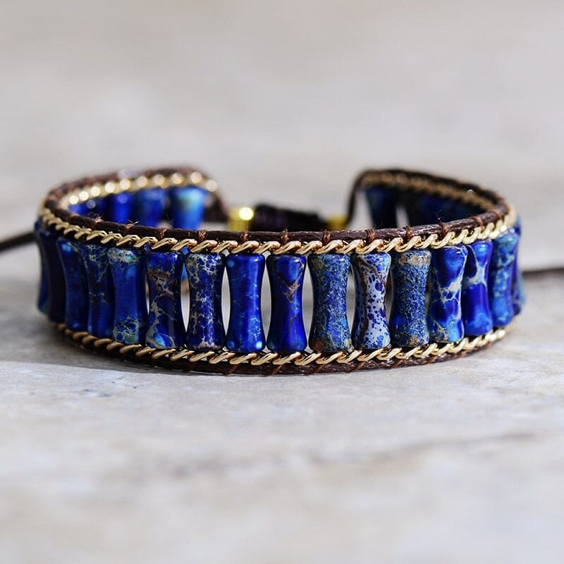 Bracelet "Énergie de Guérison" en Turquoise, Améthyste et Lapis-Lazuli