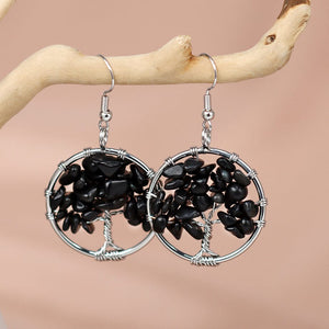 Boucles d'Oreilles Arbre de Vie Harmonie Divine