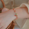 Bracelet Cerise Suave en Agate Rouge