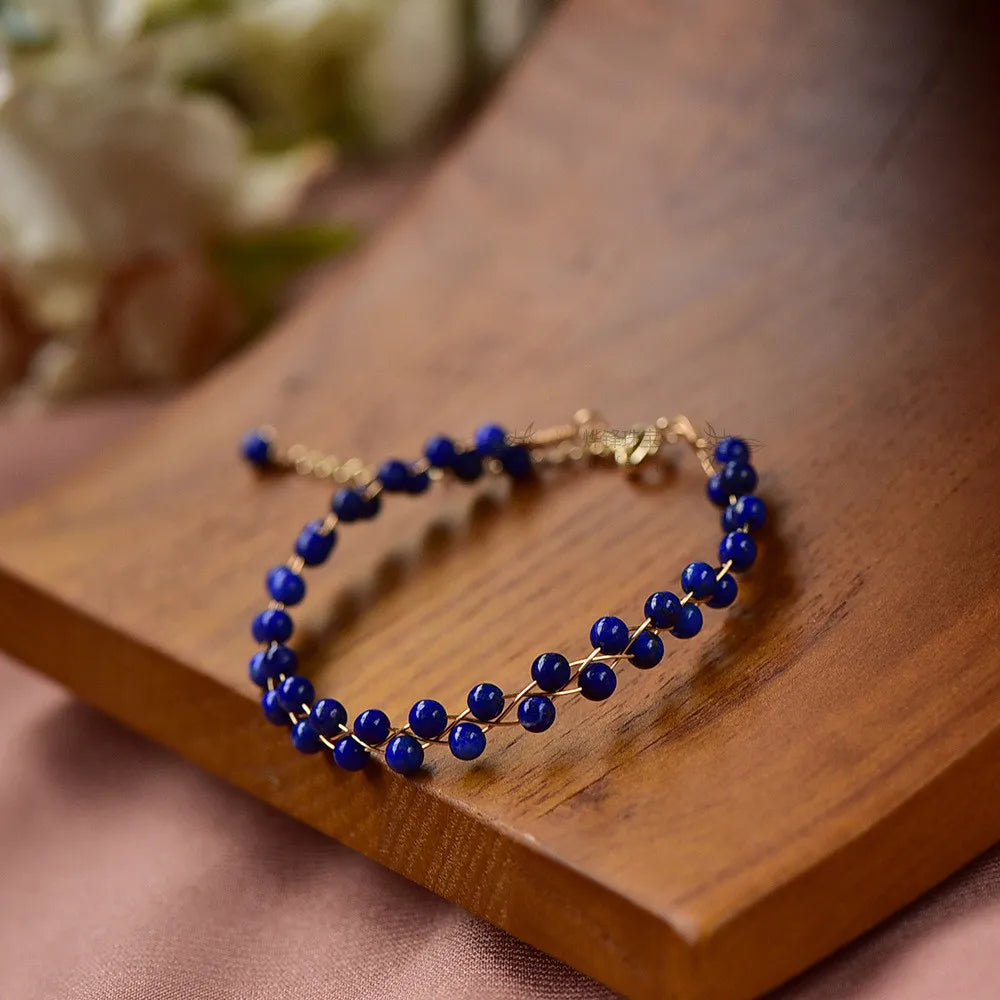 Bracelet Marée Sereine en Lapis-Lazuli