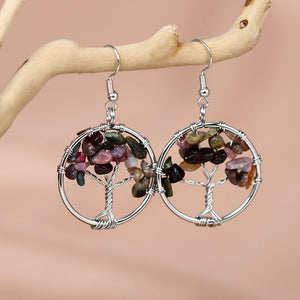 Boucles d'Oreilles Arbre de Vie Harmonie Divine