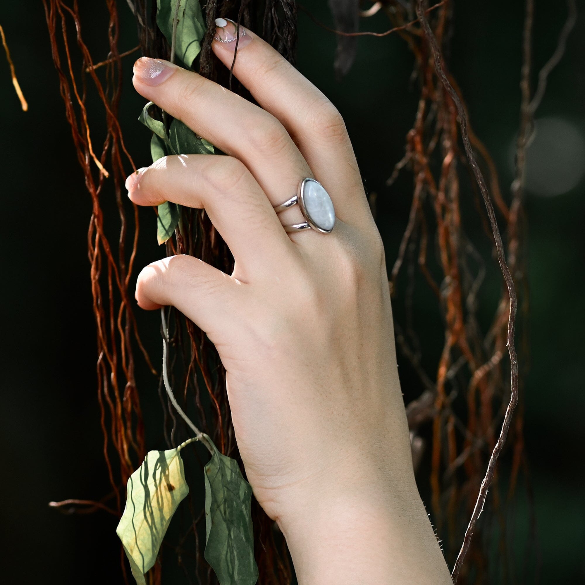 Bague Oeil Andrea en Pierre de Lune