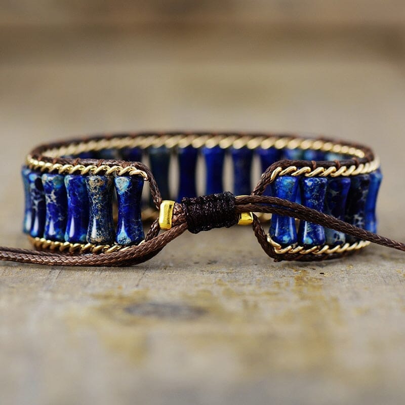 Bracelet "Énergie de Guérison" en Turquoise, Améthyste et Lapis-Lazuli