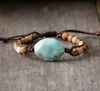 Bracelet en Jaspe Lunaire Bleu