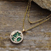 Collier Multicouches Amour Cosmique en Malachite Lune et Soleil