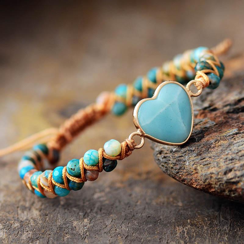 Bracelet de Protection d'Amour en Amazonite