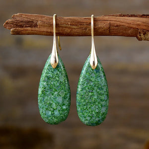 Boucles d'Oreilles Symphonie de la Nature en Jaspe