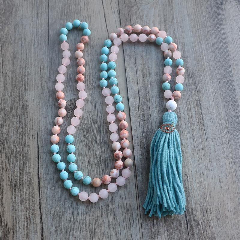 Mala Divine Miséricorde en Turquoise Naturelle