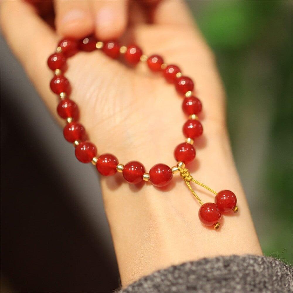 Bracelet Ardente Passion en Agate Rouge