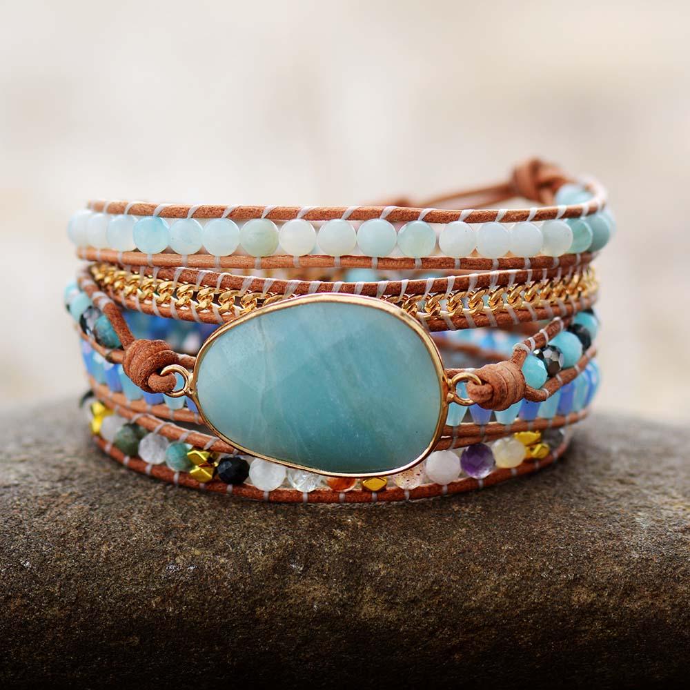 Bracelet Protecteur en Amazonite