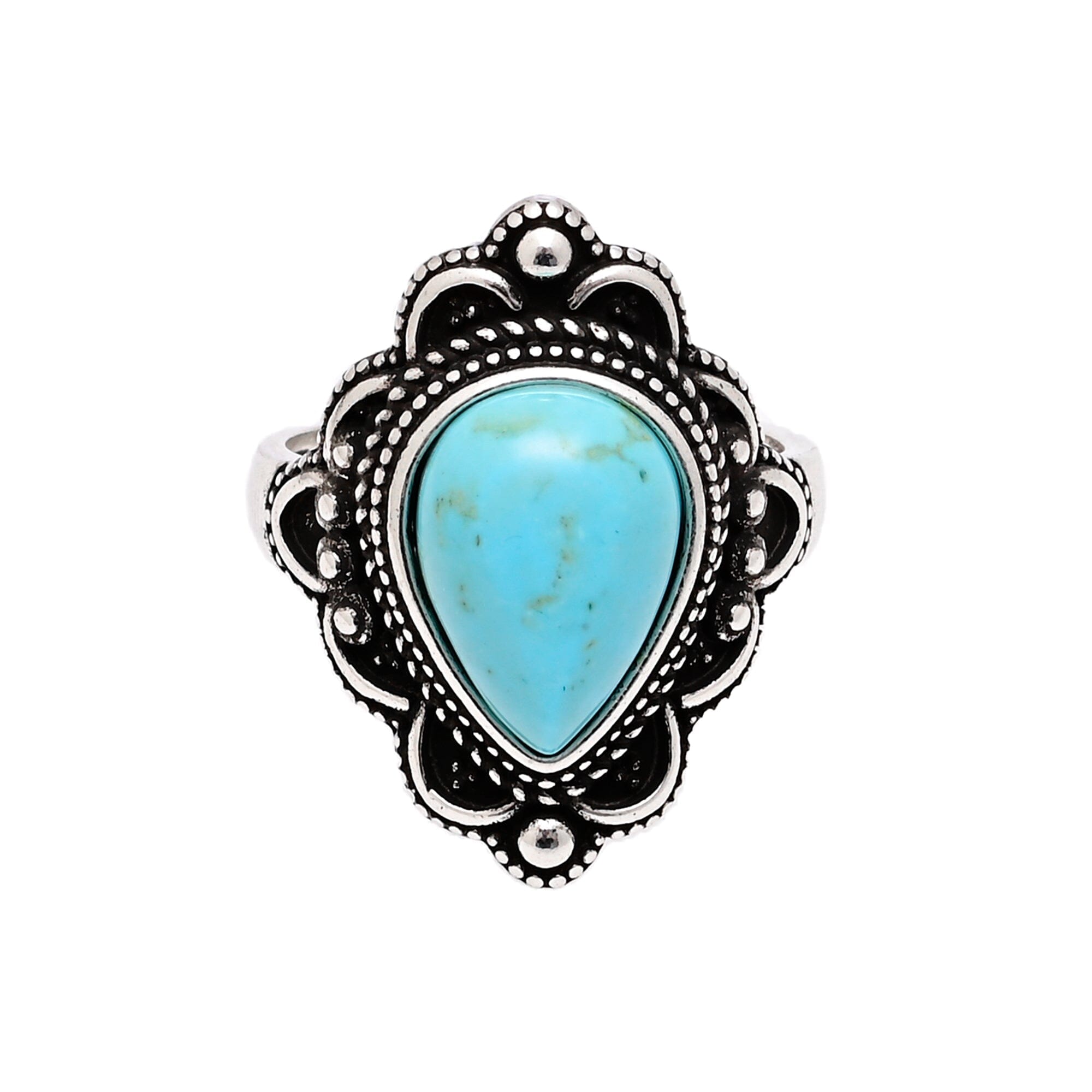 Bague Bohème Floria en Turquoise