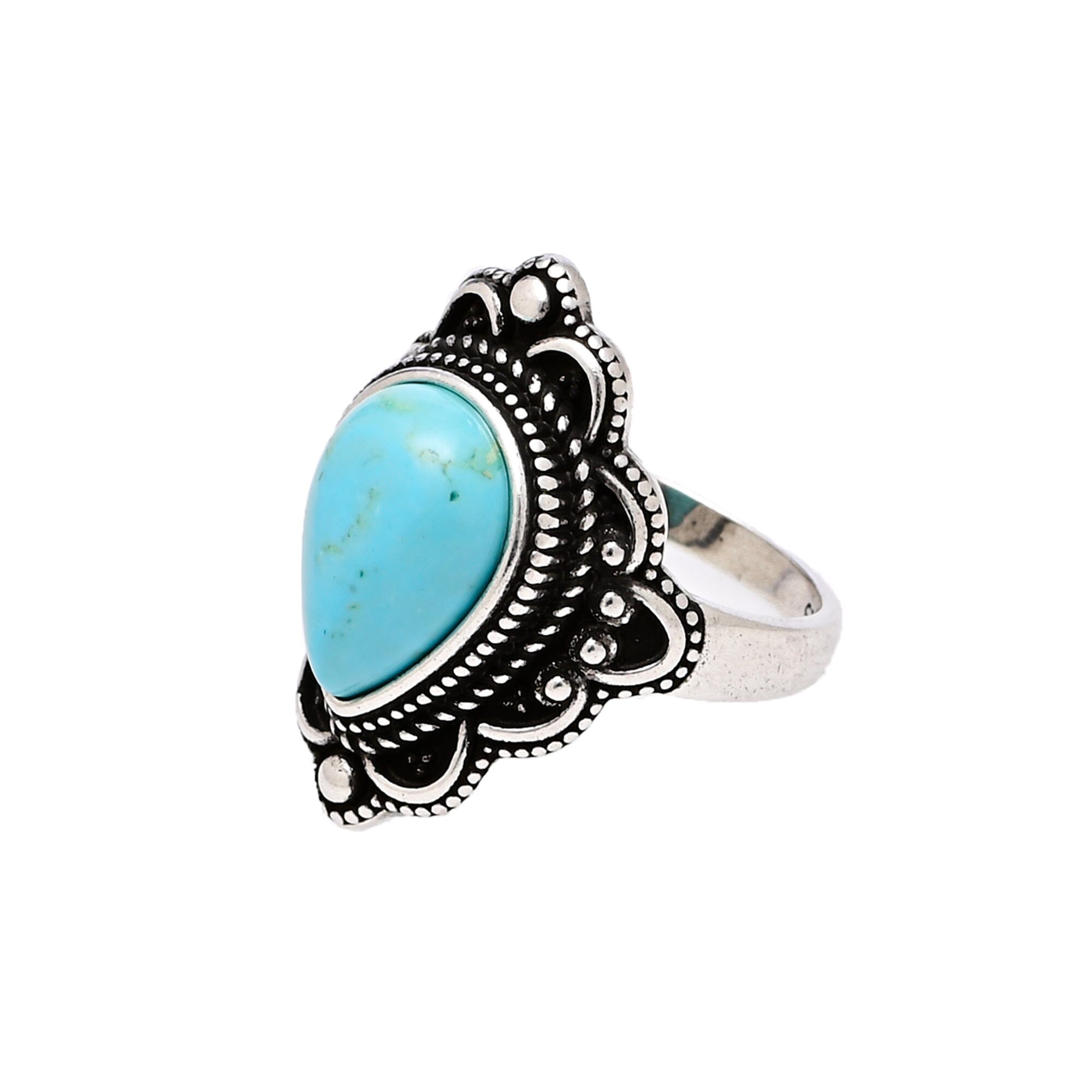 Bague Bohème Floria en Turquoise