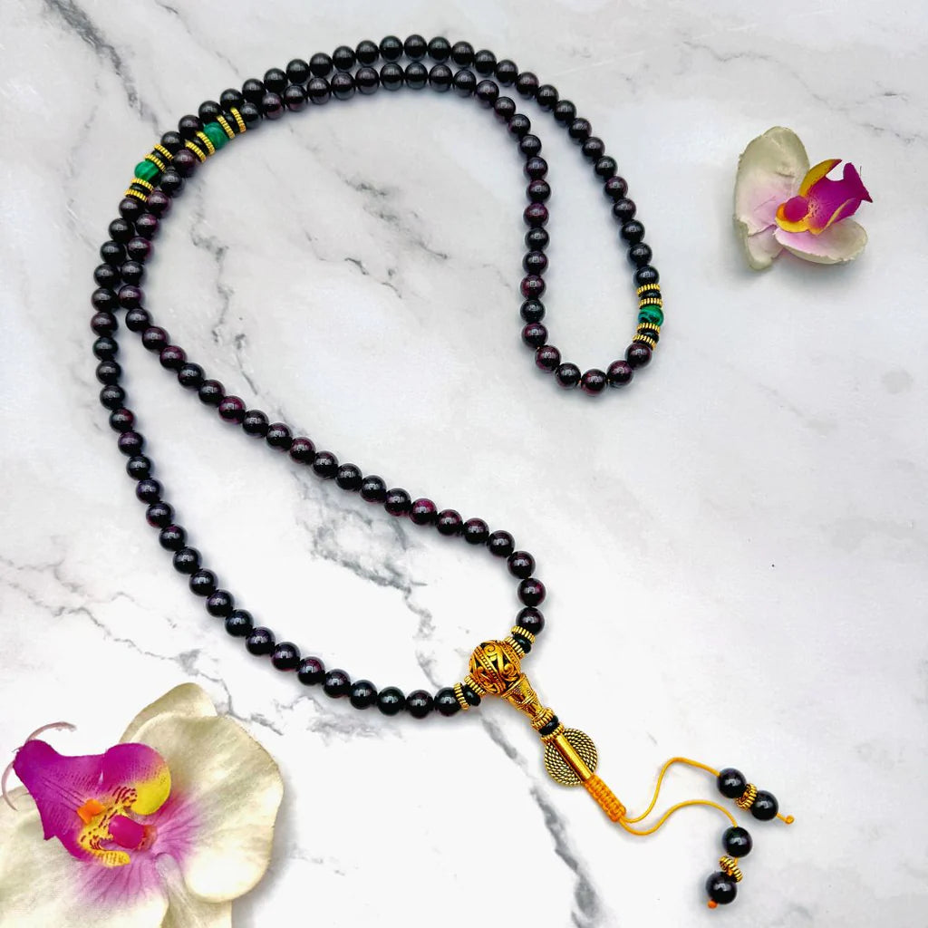 Mala en Grenat Naturel de Renouveau Spirituel