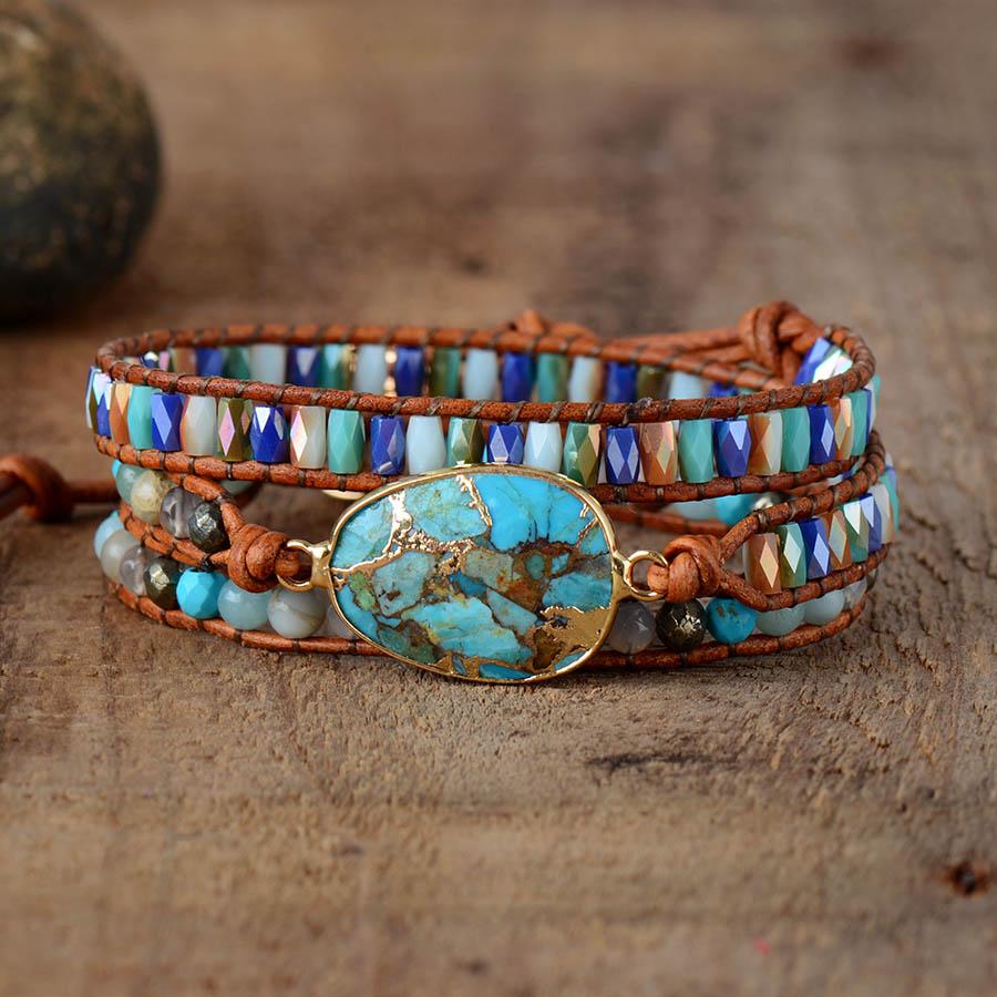 Bracelet en Turquoise Énergie de la Lionne