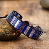 Bracelet en Améthyste et Lapis-Lazuli