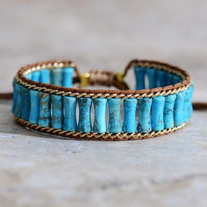 Bracelet "Énergie de Guérison" en Turquoise, Améthyste et Lapis-Lazuli