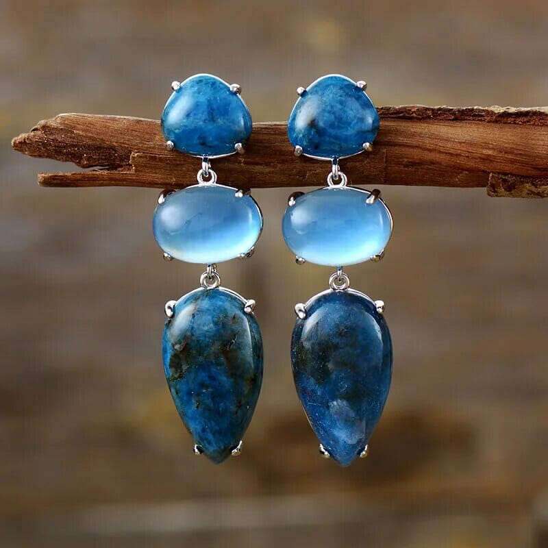 Boucles d'Oreilles Pendantes Murmures des Pierres