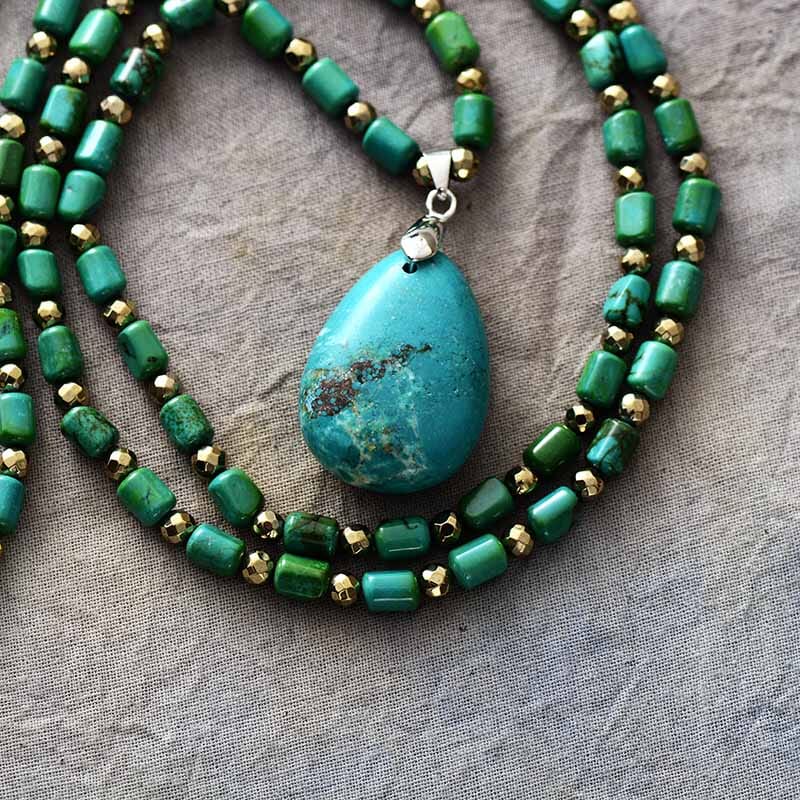 Collier Nettoyant et Purifiant en Turquoise