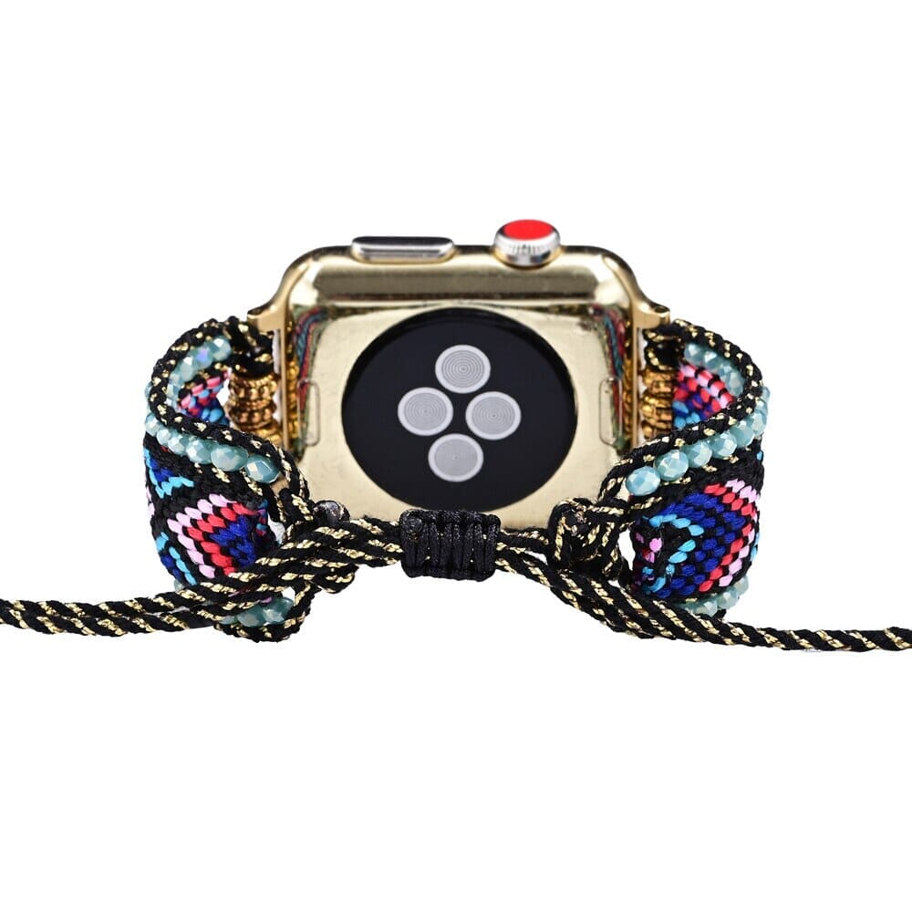 Bracelet de Montre Apple Rayonnant Bonheur en Pierres Naturelles