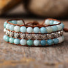 Bracelet Coeur Radieux en Amazonite & Jaspe