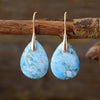 Boucles d'Oreilles Goutte Paisible en Pierres Naturelles