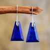 Boucles d'Oreilles en Lapis-Lazuli Géométriques