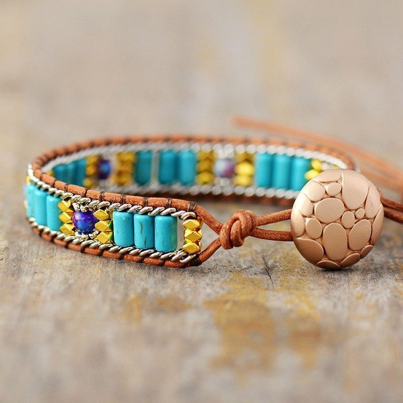 Bracelet Solaire en Turquoise