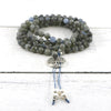 Collier Mala Transformateur en Labradorite et Perles