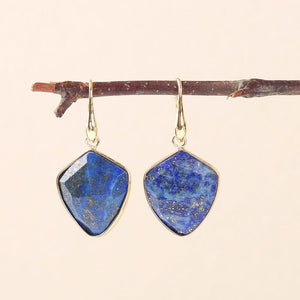 Boucles d'Oreilles Voûte de Saphir en Lapis-Lazuli