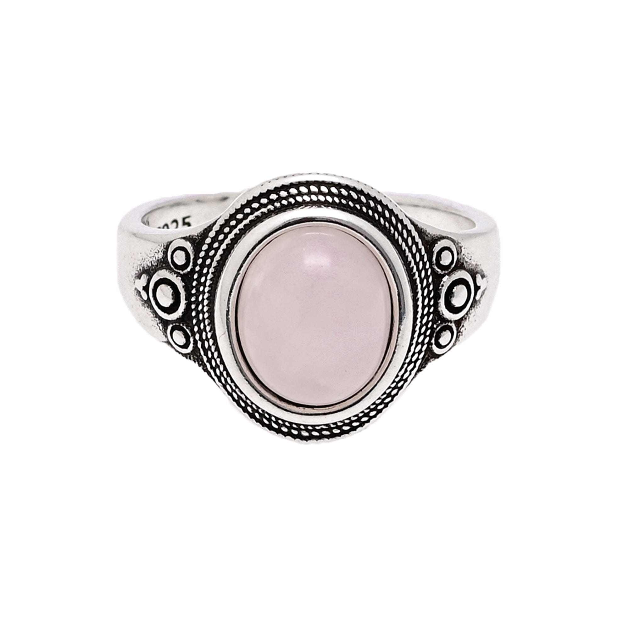 MACHA - Bague Positivité Intemporelle en Quartz Rose