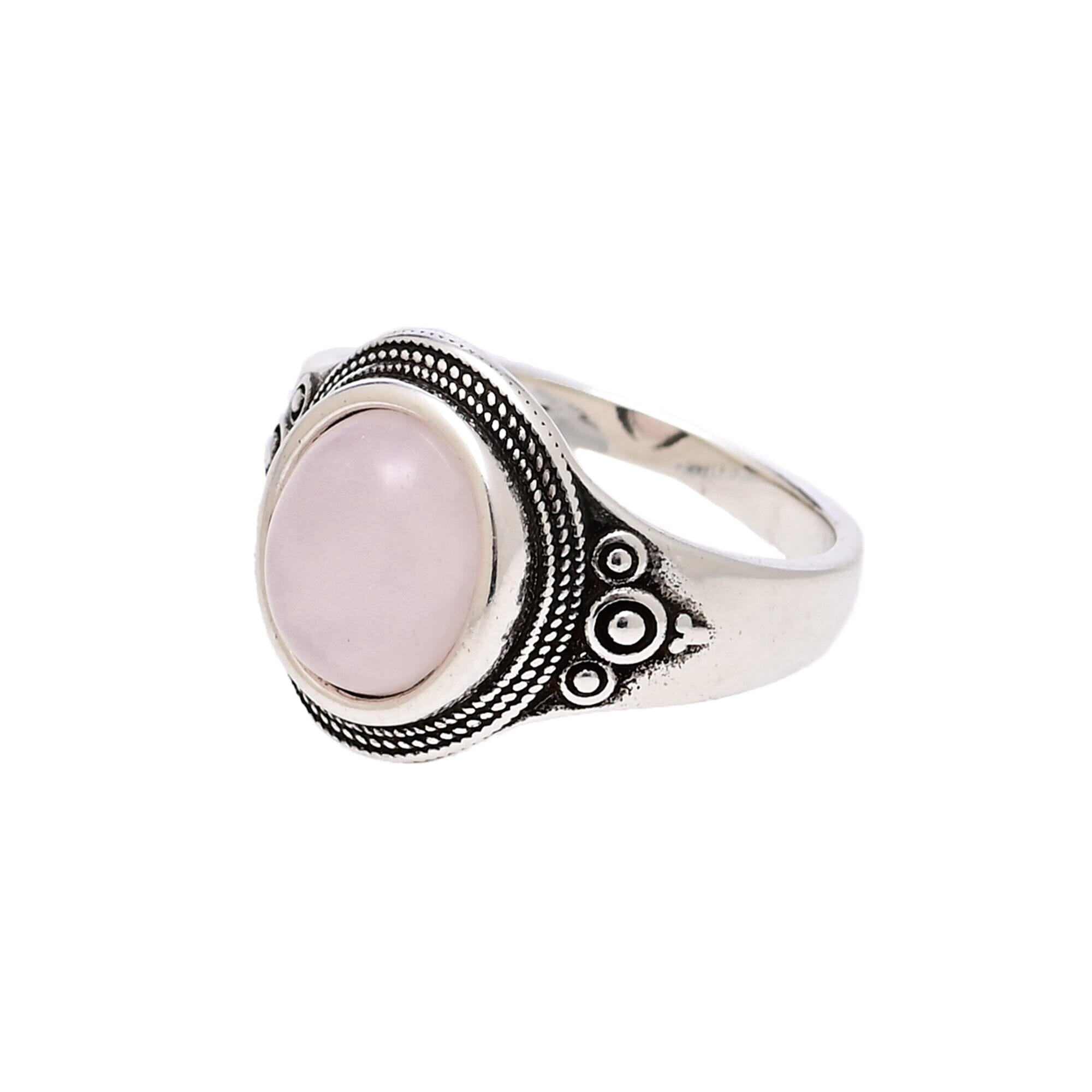 MACHA - Bague Positivité Intemporelle en Quartz Rose