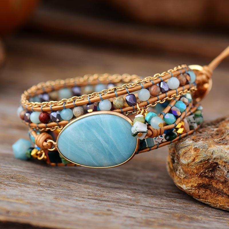 Bracelet Soin de Rêves en Amazonite