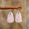 Boucles d'Oreilles Protectrices en Quartz Rose