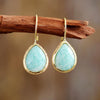 Boucles d'Oreilles Toucher Apaisant en Amazonite