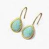 Boucles d'Oreilles Toucher Apaisant en Amazonite