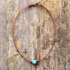 Collier Ras de Cou Précieux en Turquoise