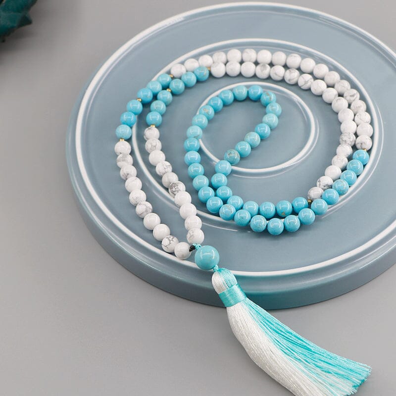 Collier Paisibles Intentions en Howlite & Turquoise