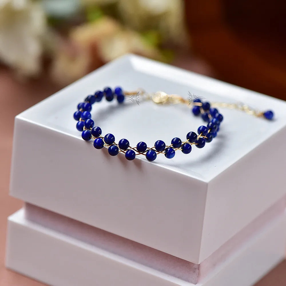 Bracelet Marée Sereine en Lapis-Lazuli