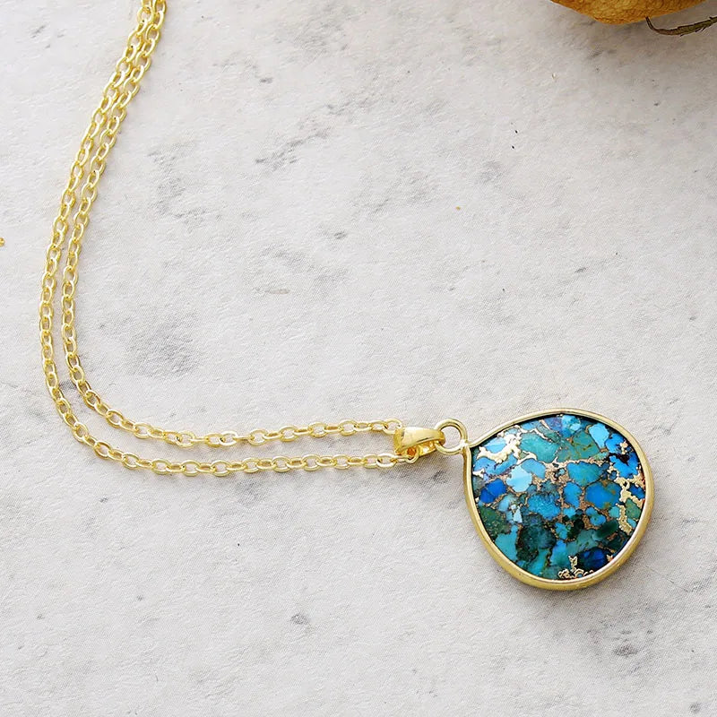 Collier Azur Élégance Enchanteresse en Turquoise