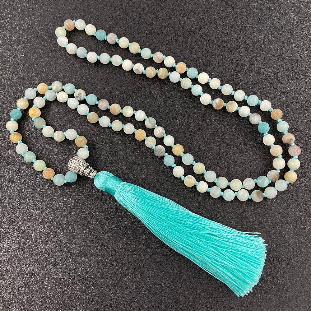 Collier Mala Esprit Rayonnant en Pierres Naturelles