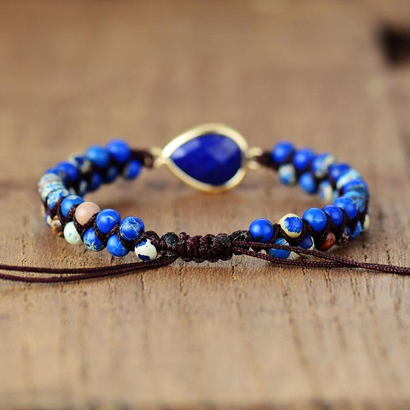 Bracelet Énergie en Lapis-Lazuli