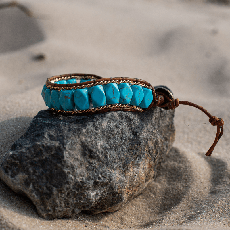 Bracelet en Turquoise Thérapeutique